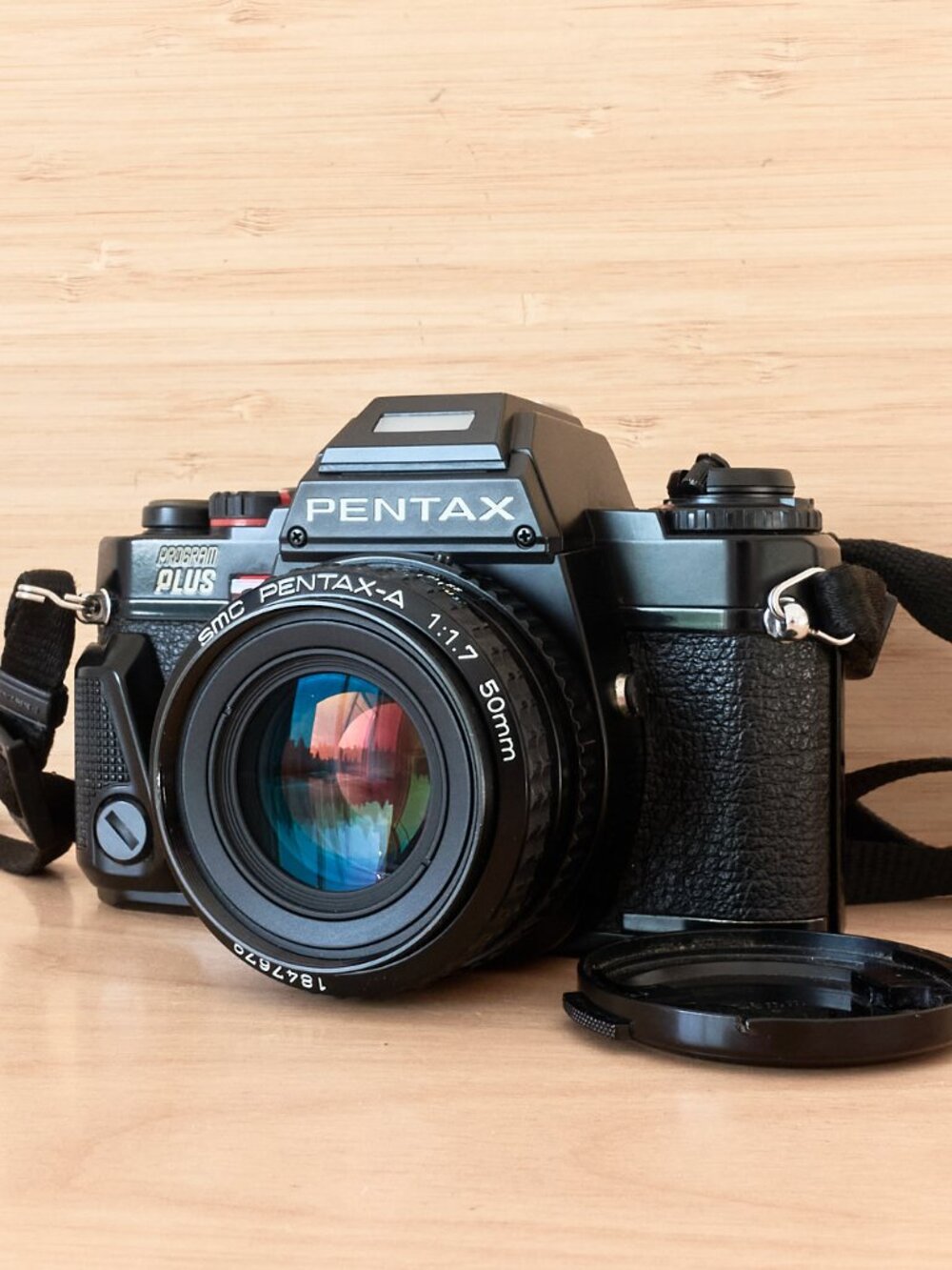 Pentax Program Plus 35mm SLR Film Camera, with SMS Pentax 1:1.7 50mm Lens